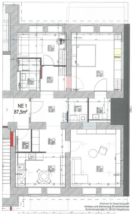 Kanceláře, Budenbergstraße 9 Magdeburg Buckau Sachsen-Anhalt 39104, 88 m² - 2