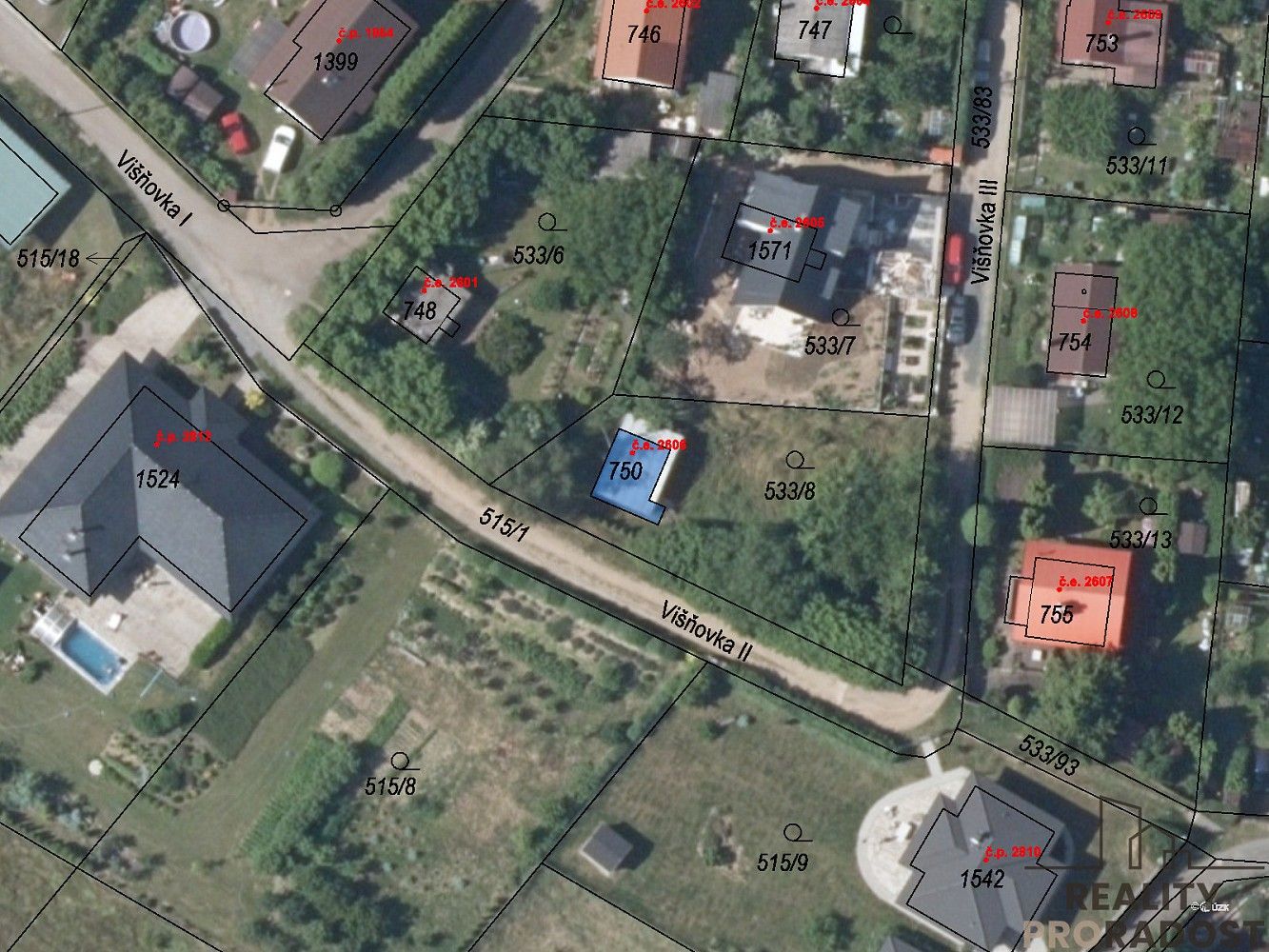 Pozemek pro bydlení · Višňovka II, Kamenice - Těptín, okres Praha-východ - 3