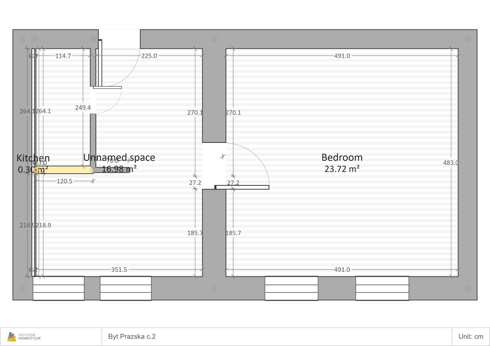 Byt 2+kk · 39 m² · Pražská, Kolín - Kolín, Středočeský kraj - 3