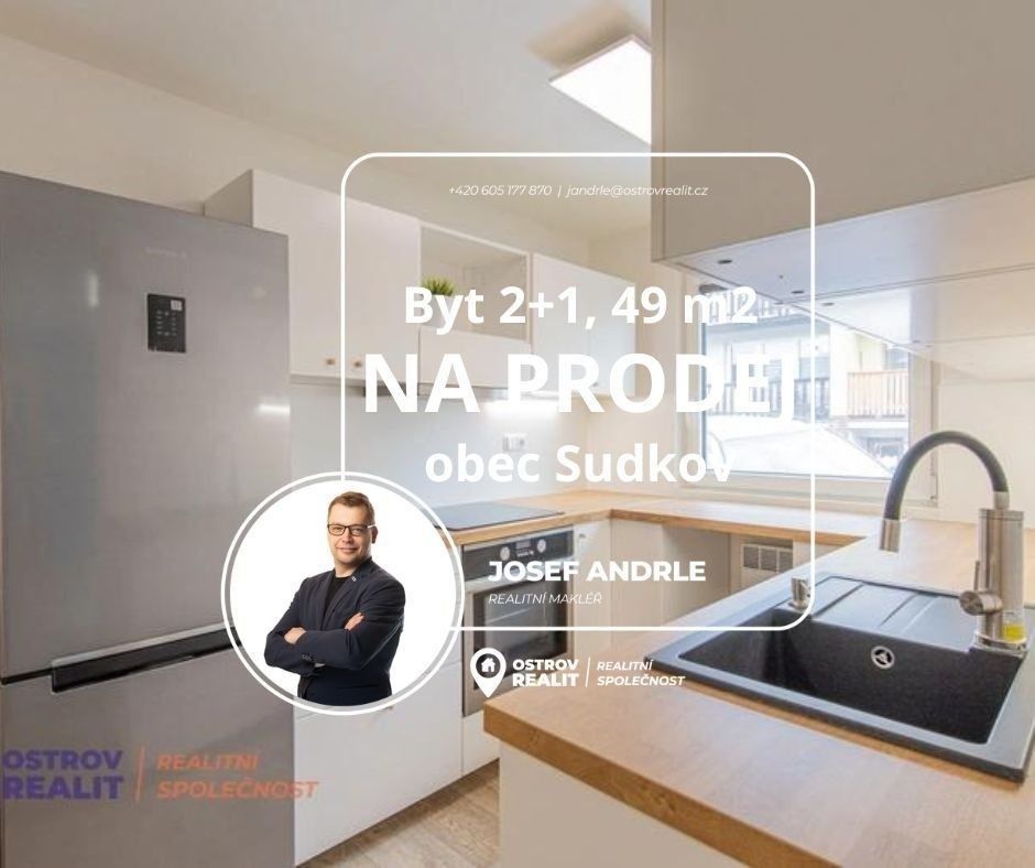 Prodej byt 2+1 - Sudkov, 788 21, 49 m²