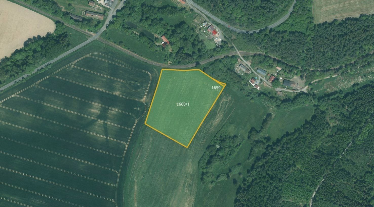 Zemědělské pozemky, Skviřín, Bor