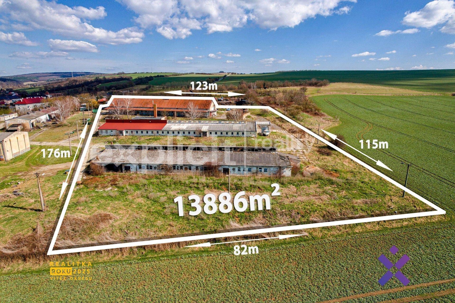 Sklady, Březolupy, 3 350 m²
