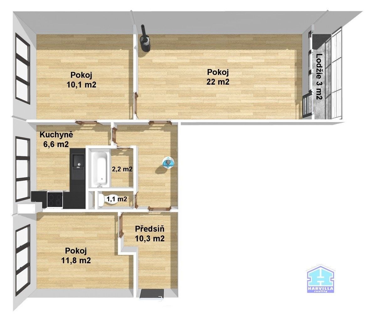 Byt 3+1 · 64 m² · Na výsluní 26, Bělá nad Radbuzou - 4