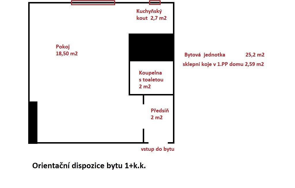 Byt 1+kk · 25 m² · Praha - Žižkov, okres Praha 3, Hlavní město Praha - 4