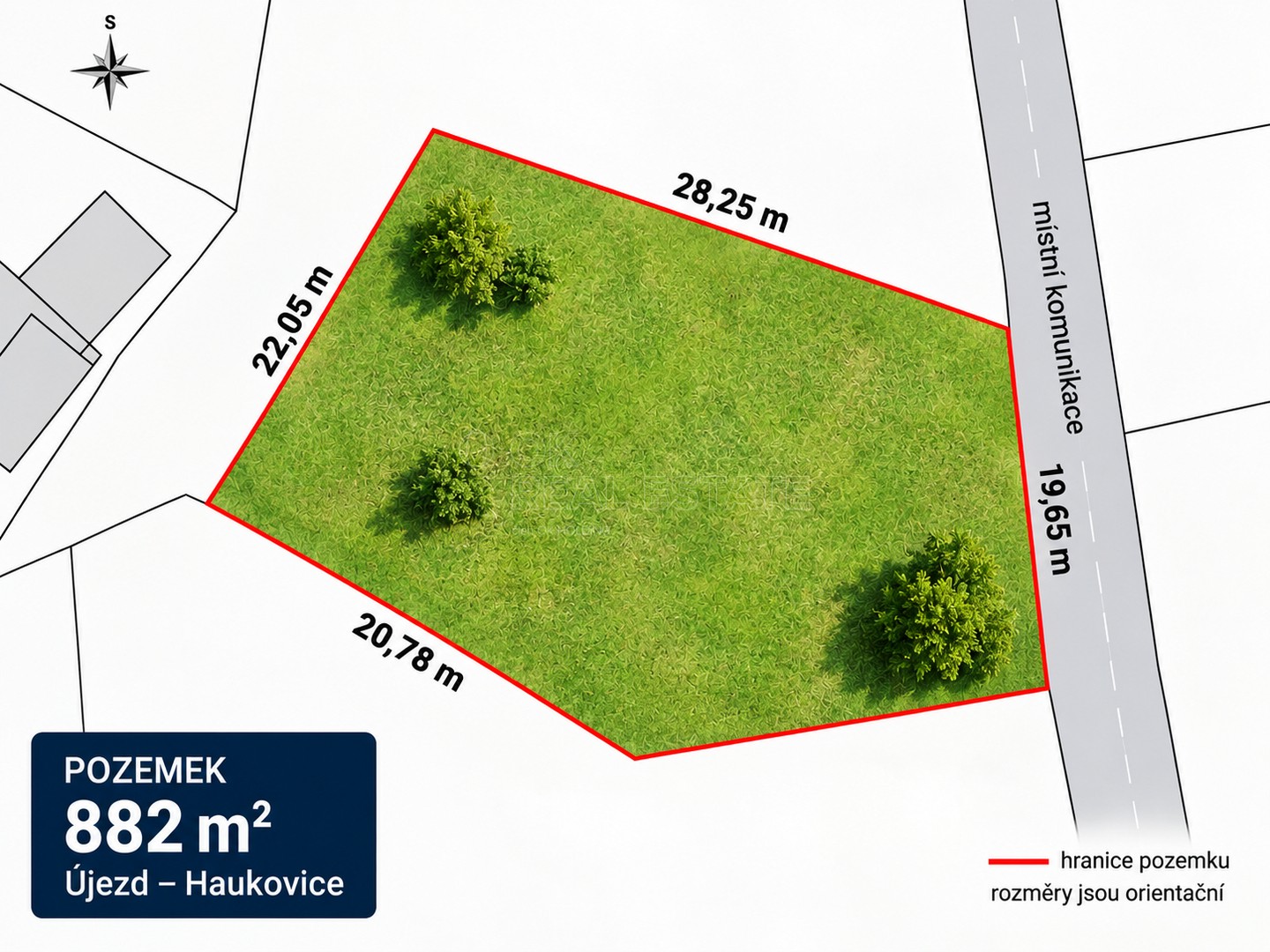 Pozemek pro bydlení · 882 m² · Haukovice, Újezd - 4