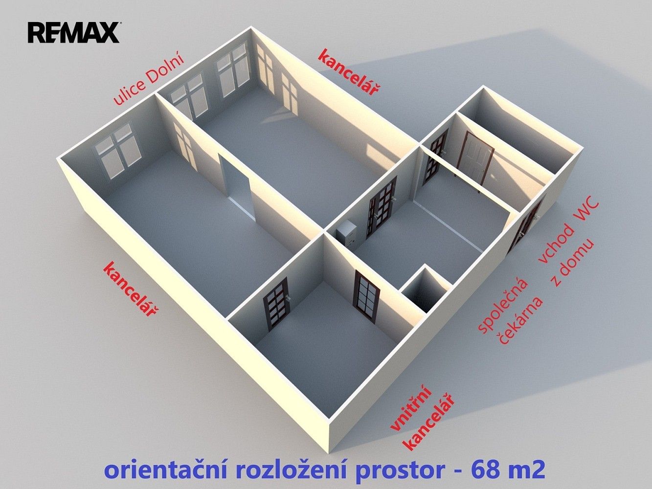 Kancelář · 58 m² · Dolní, Havlíčkův Brod - 3