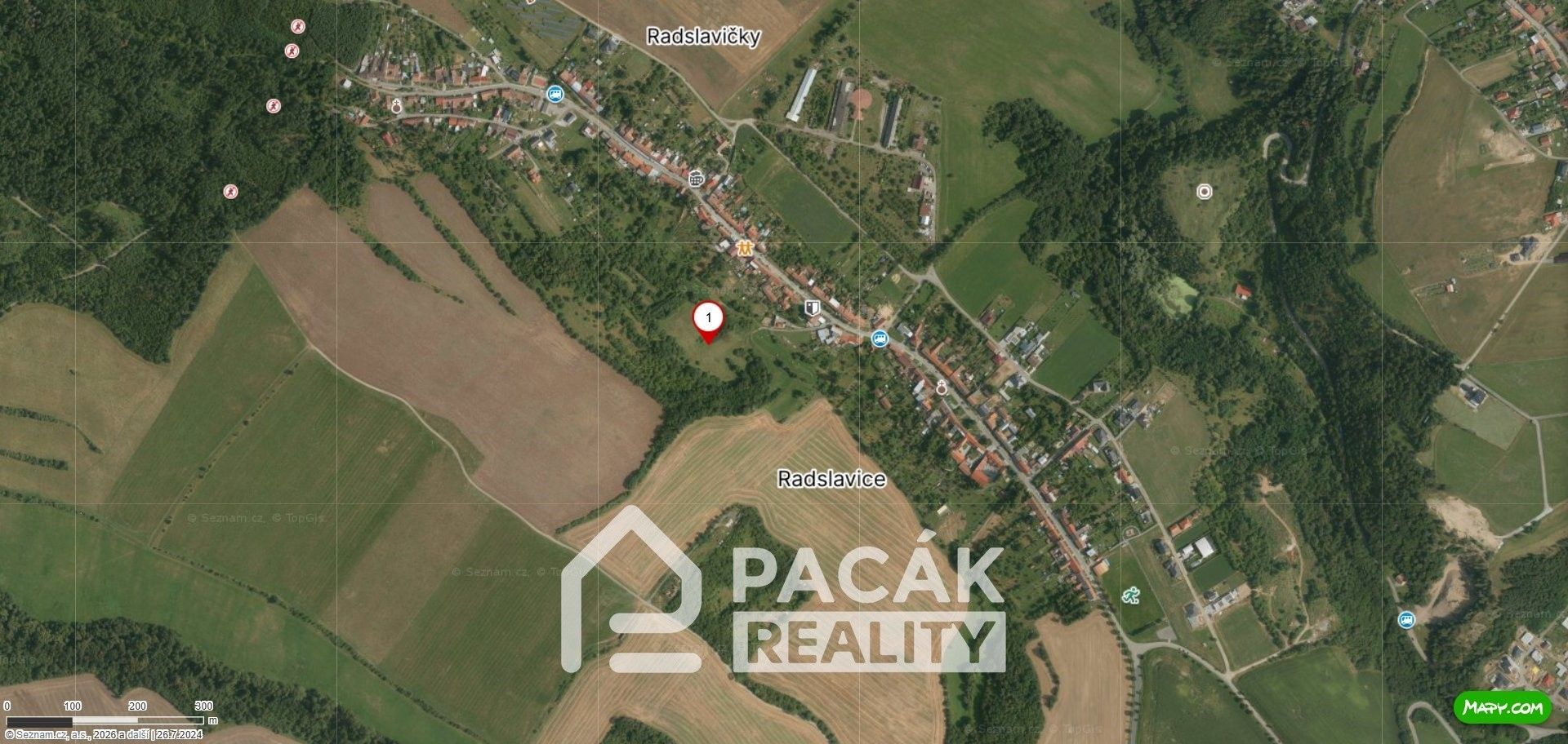 Prodej louka - Radslavice, 11 368 m²