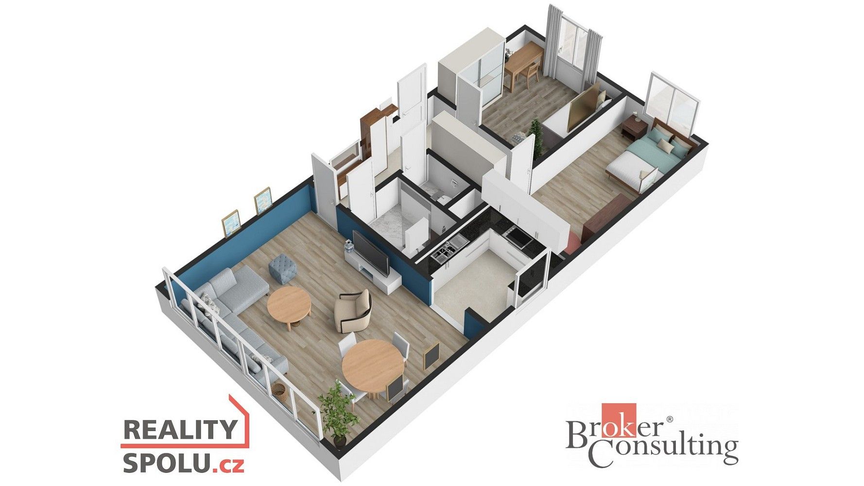 3+1, Praha - Braník, okres Praha 4, Hlavní město Praha, 69 m² - 2