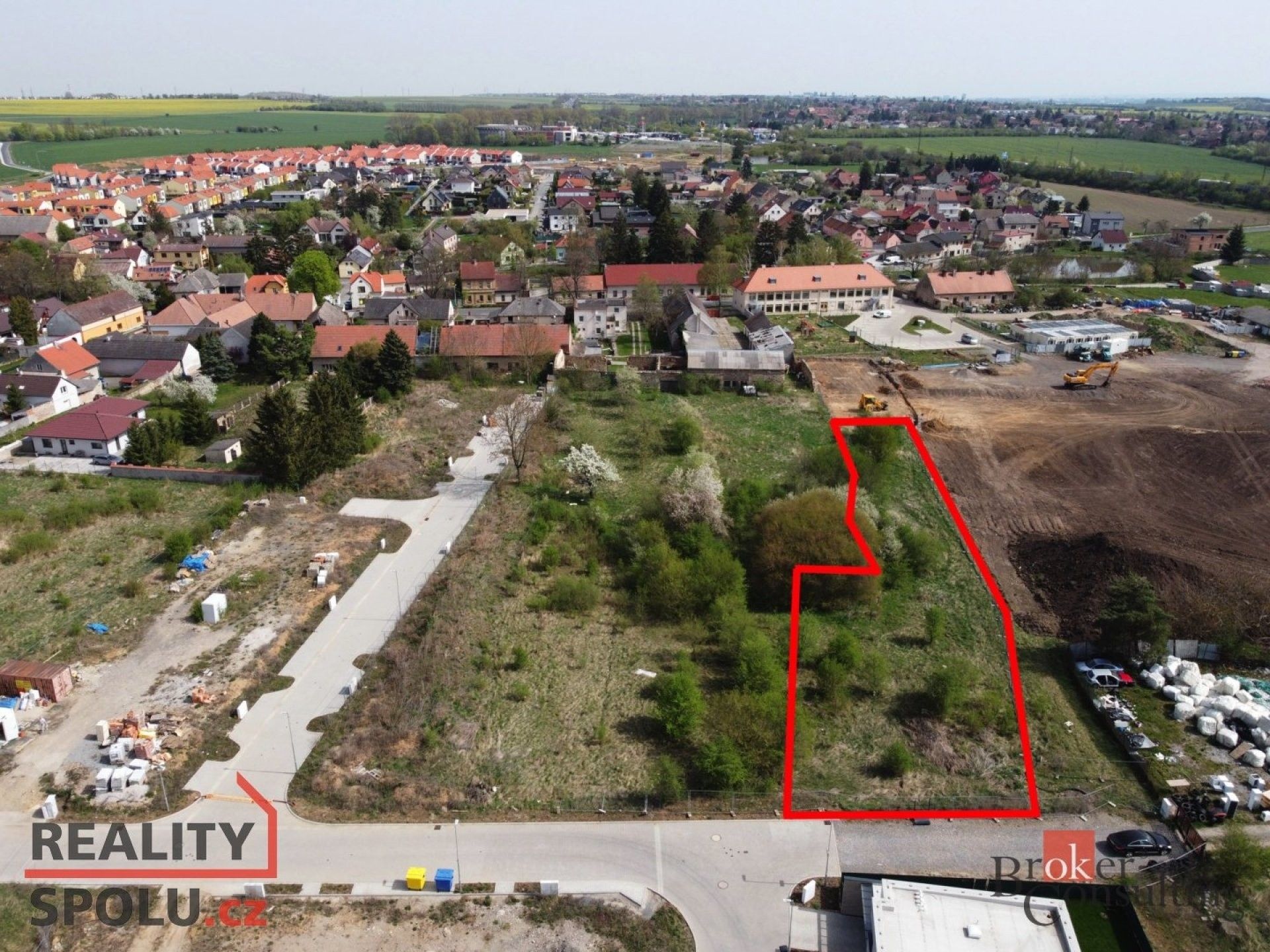 Prodej pozemek pro bydlení - K Bitíni,Drahelčice, 1 733 m²