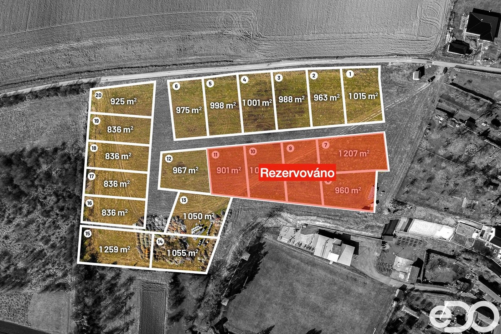 Pozemek pro bydlení · 836 m² · Rožďalovice - 3