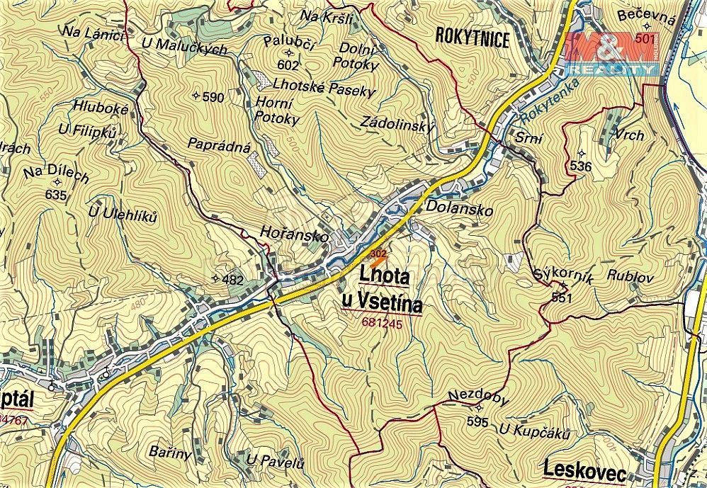 Prodej louka - Lhota u Vsetína, okres Vsetín, Zlínský kraj - 5