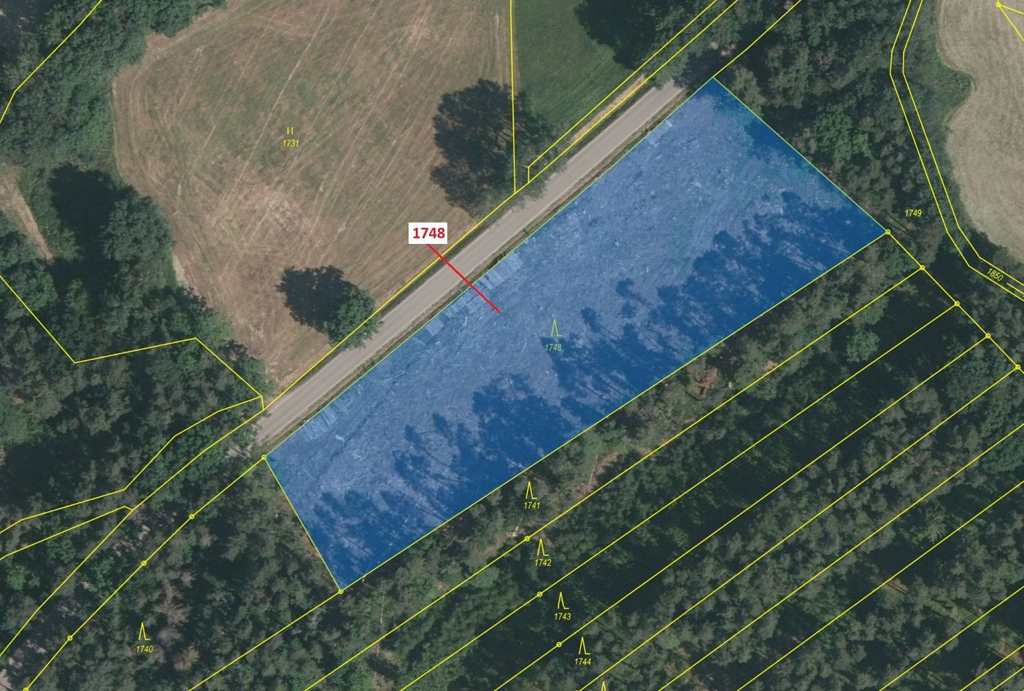 Prodej les - Komárov, okres Tábor, Jihočeský kraj - 2