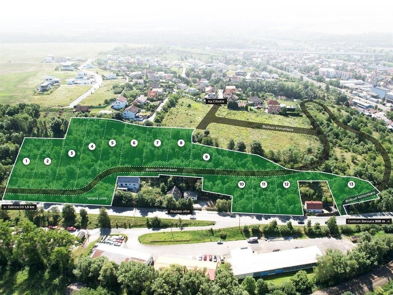 Pozemky pro bydlení, Beroun - Beroun-Závodí, Středočeský kraj - 1