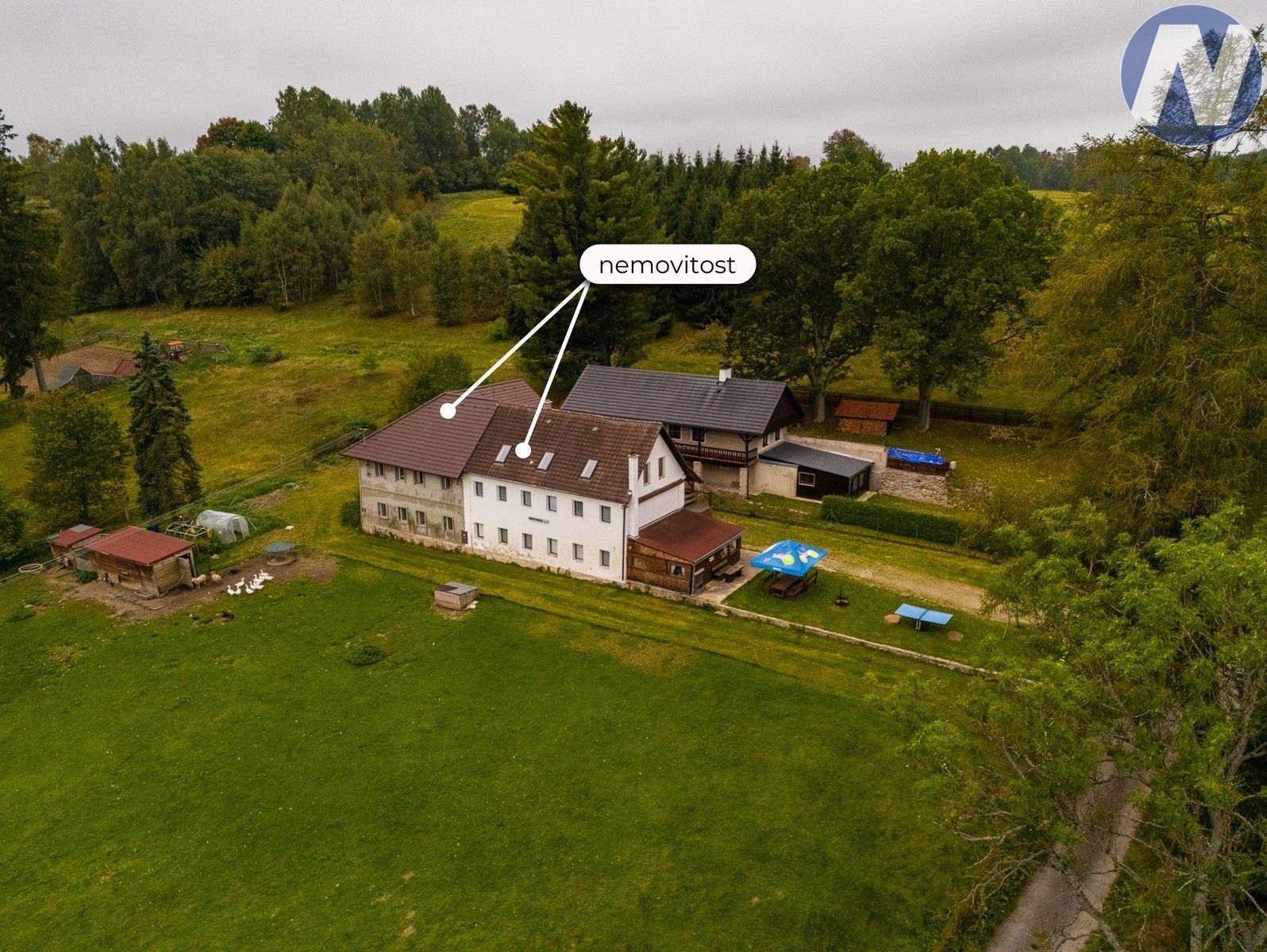 Ubytovací zařízení, Bělá, Nová Pec, 200 m²