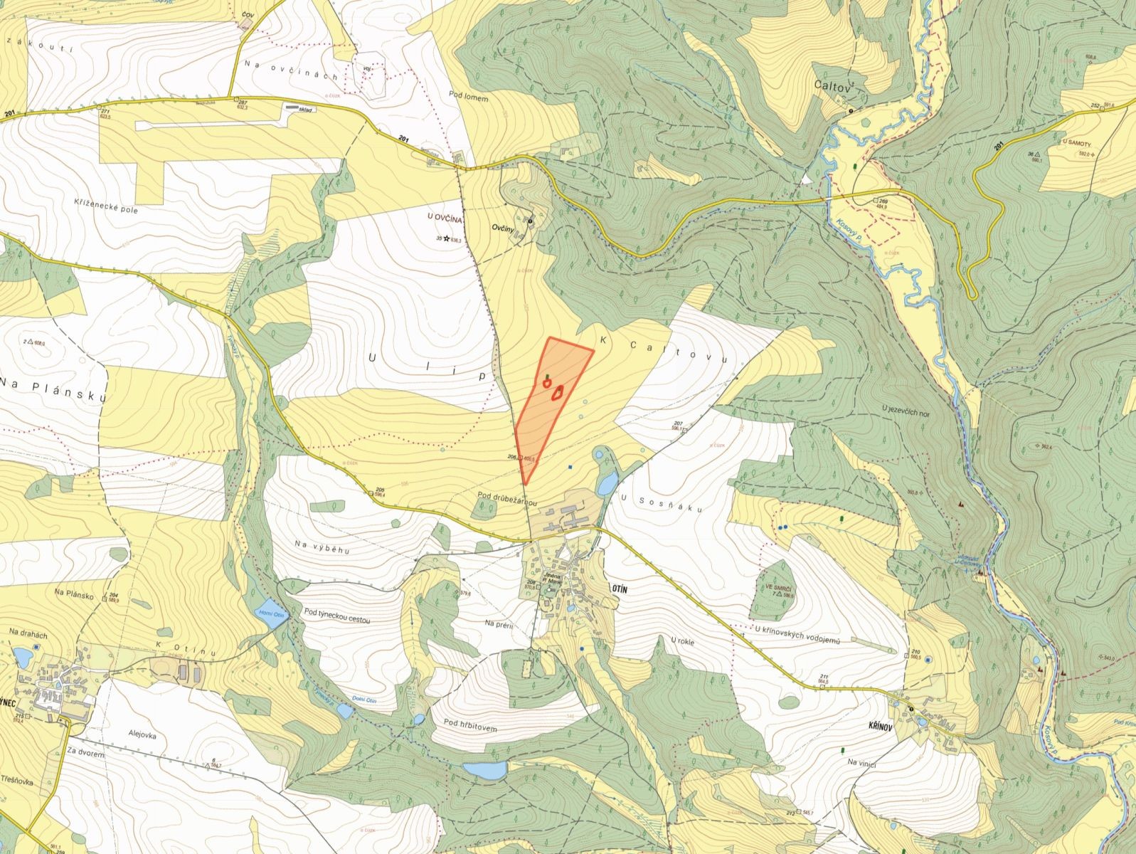 Zemědělské pozemky, Planá Otín - 2