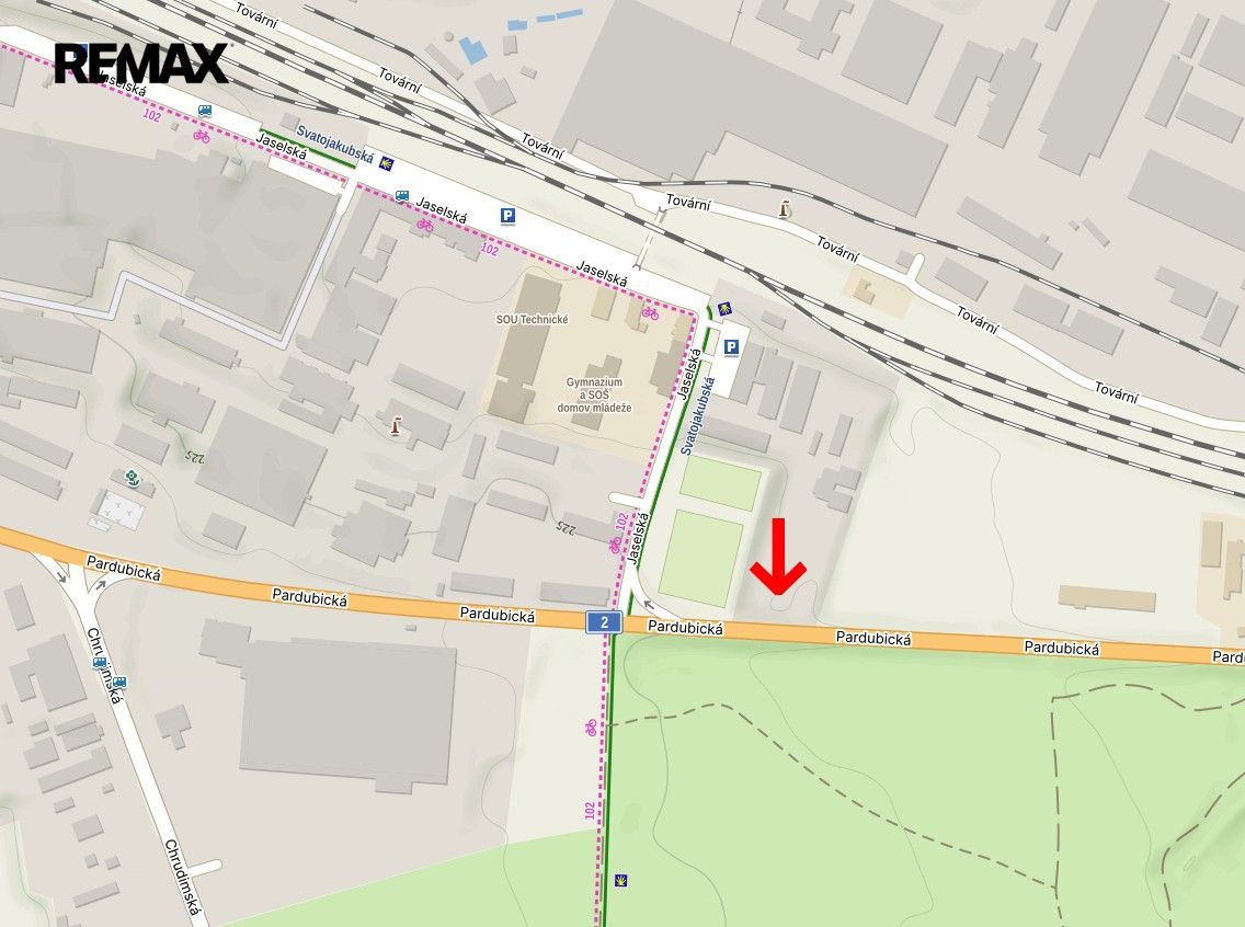 Komerční pozemek · 1 220 m² · Jaselská 1654, Přelouč - 3