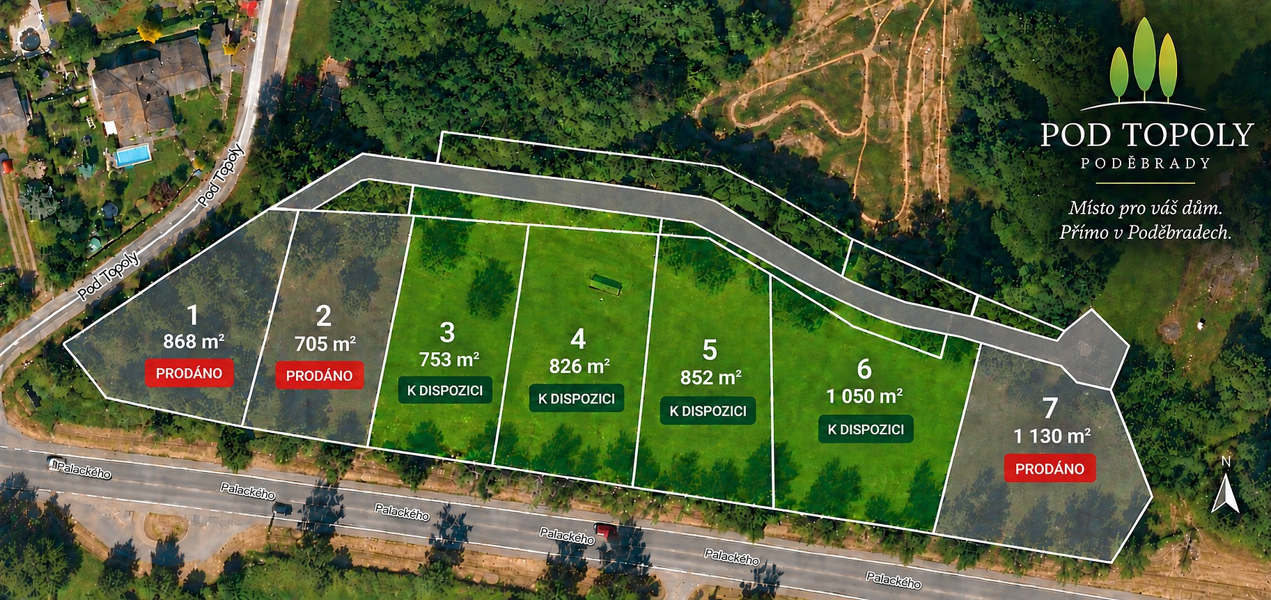 Pozemek pro bydlení · Pod Topoly, Poděbrady, okres Nymburk - 3