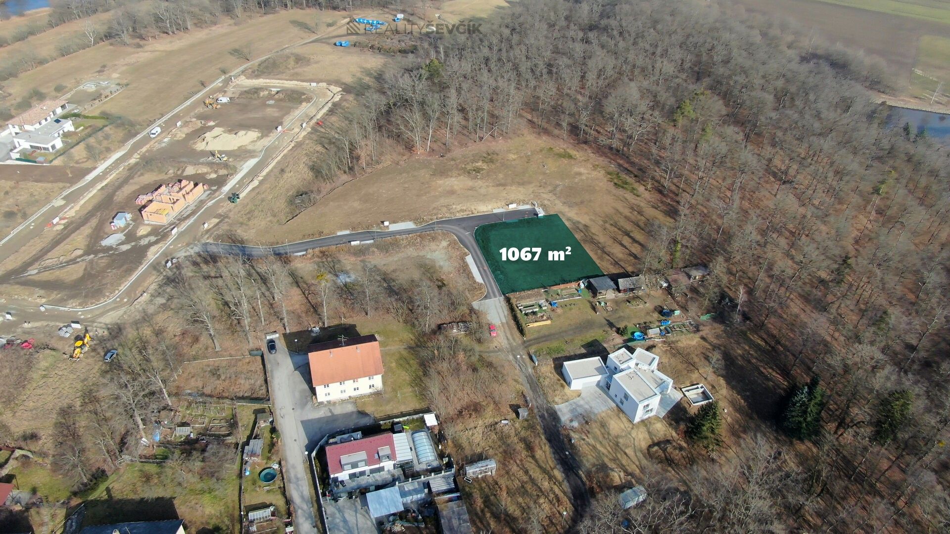 Pozemek pro bydlení · 1 067 m² · Lesní, Hluboká nad Vltavou - 3