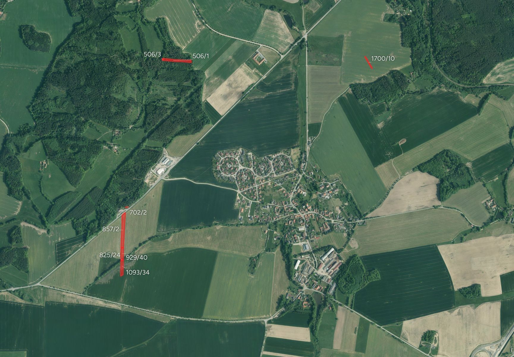 Zemědělské pozemky, Dolní Třebonín