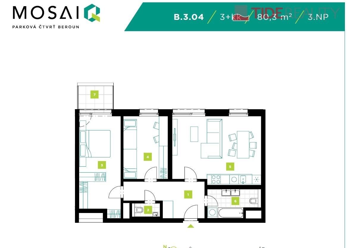 Byt 3+kk · 80 m² · Na Máchovně, Beroun Beroun-Město - 4