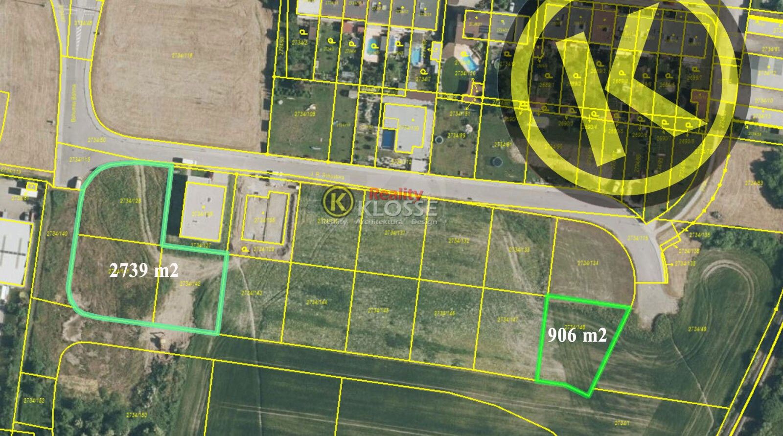 Pozemky pro bydlení, České Budějovice 7, České Budějovice, 906 m²