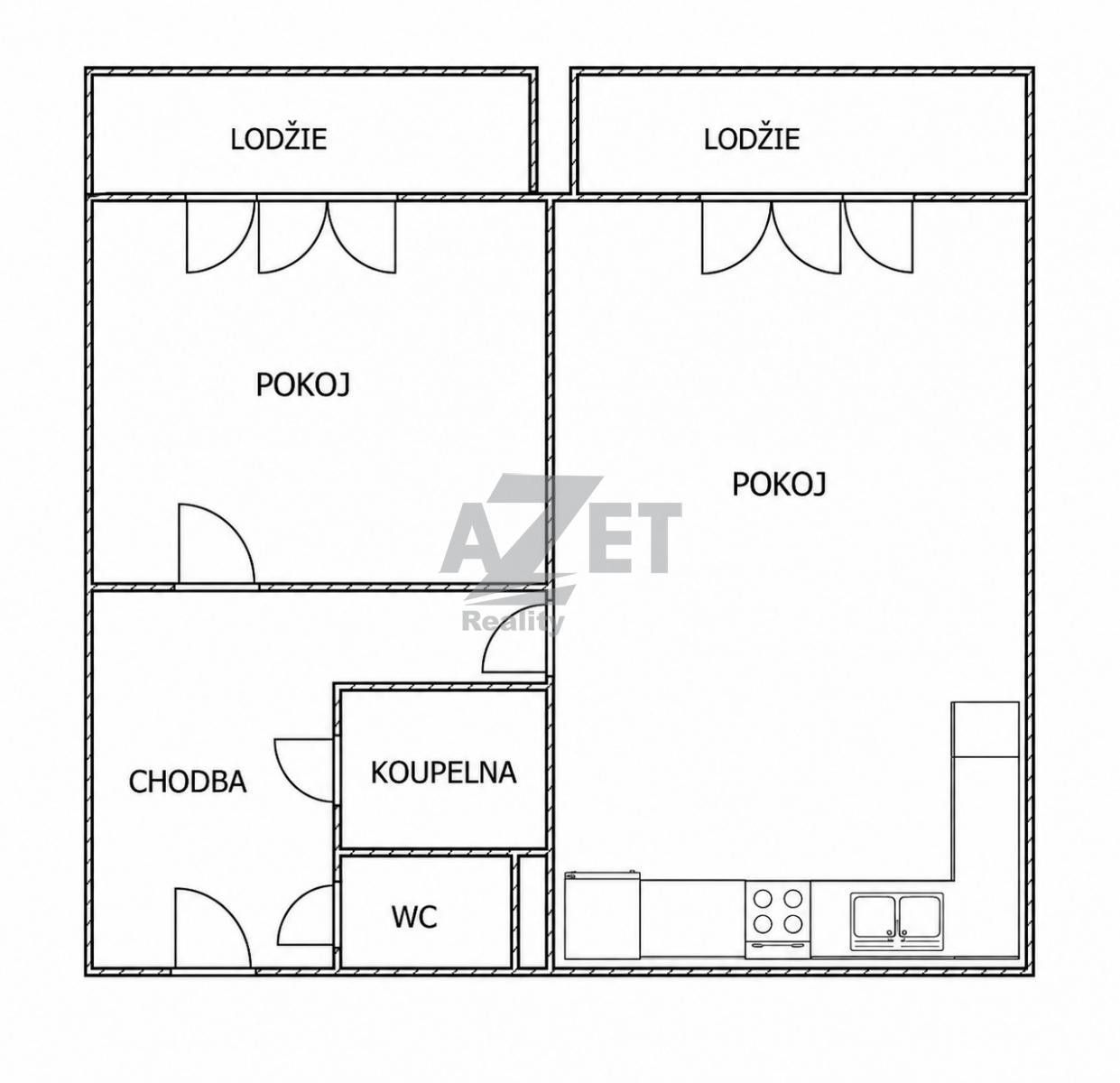 Byt 2+kk · 48 m² · Jiřího Herolda, Ostrava - 3