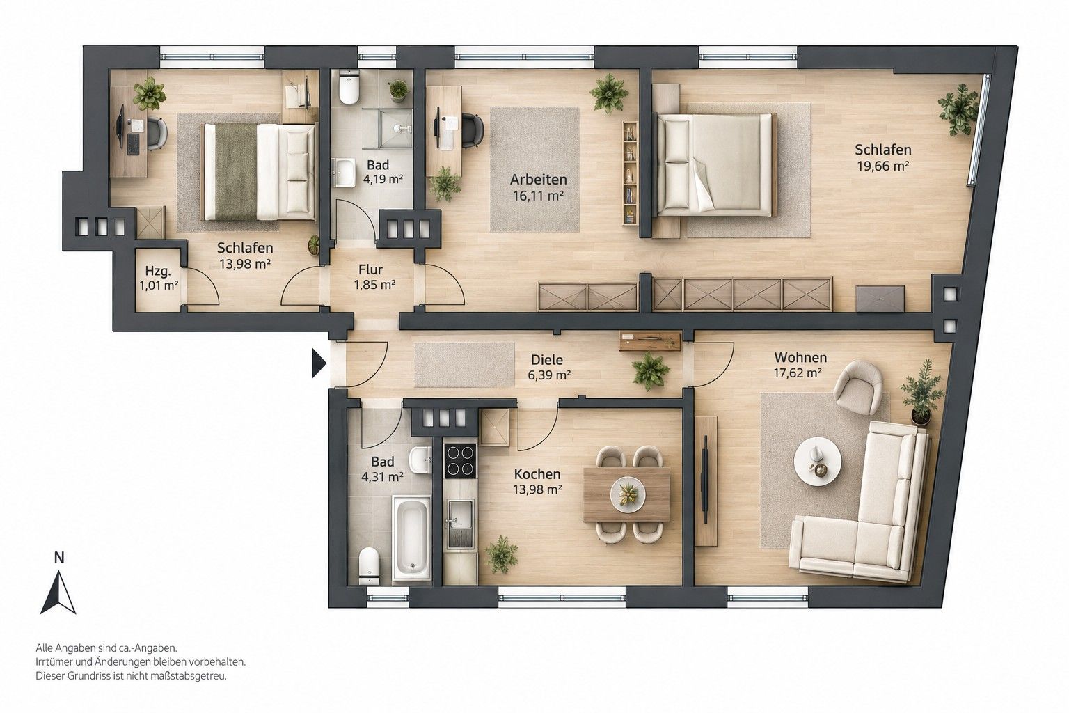 4+1, Bochum Wattenscheid Nordrhein-Westfalen 44866, 97 m² - 1