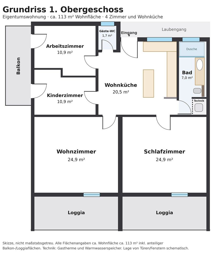 4+1, Stuttgart Bad Cannstatt Baden-Württemberg 70372, 113 m² - 2