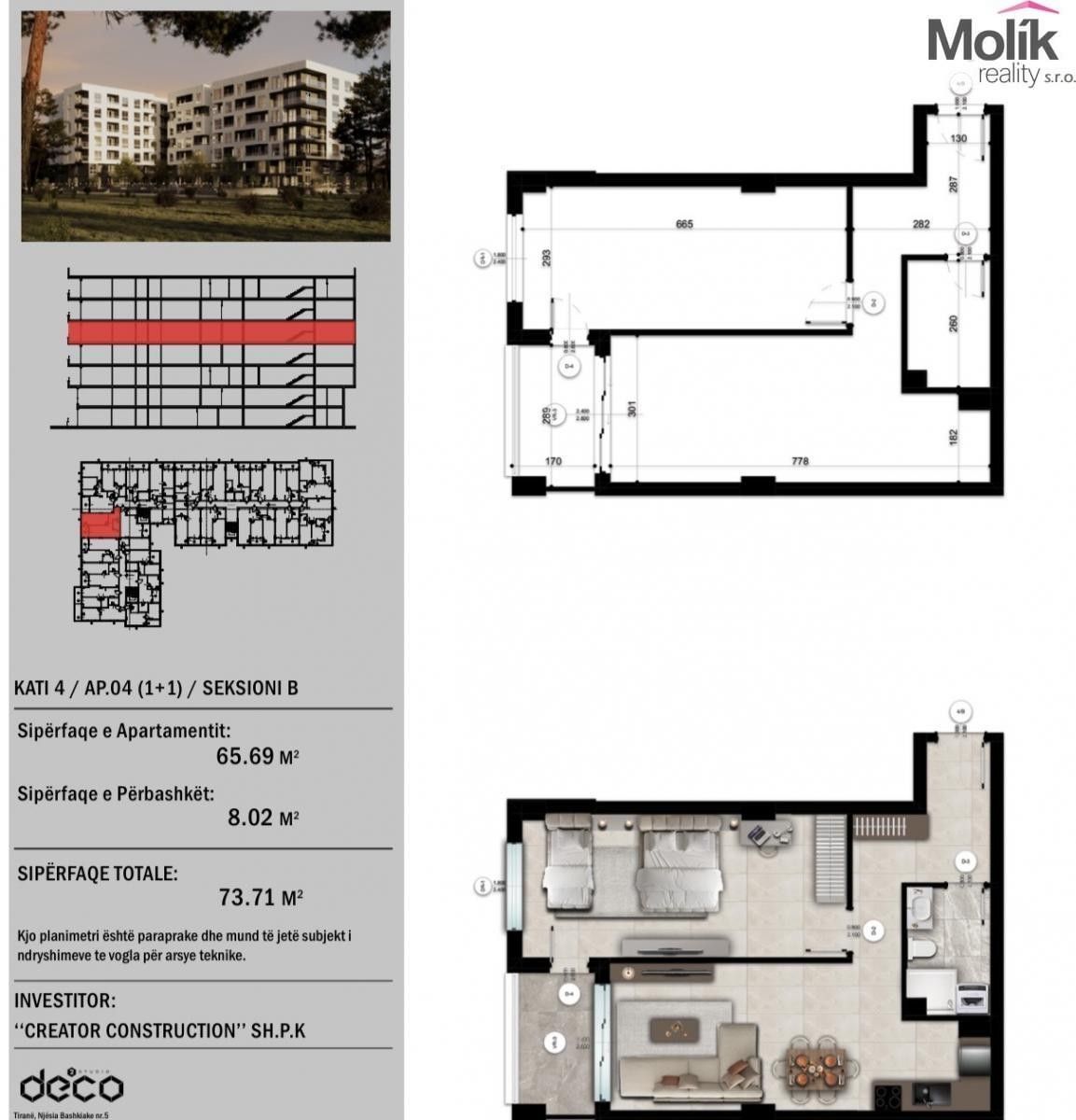 Prodej byt 2+kk - Golem, 65 m²