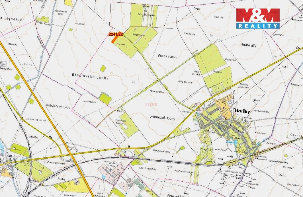 Prodej pozemek pro bydlení - Hrušky, 691 56