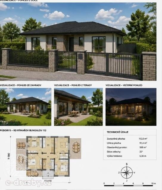 Rodinné domy, Kozomín, 91 m² - 2