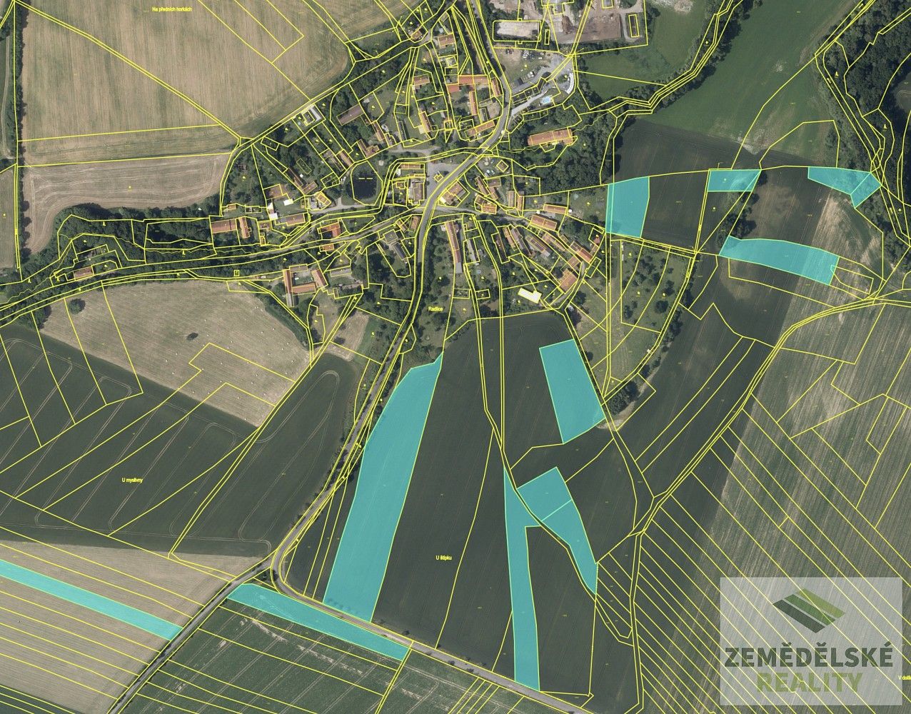 Zemědělské pozemky, Barchovice - Radlice, okres Kolín - 1