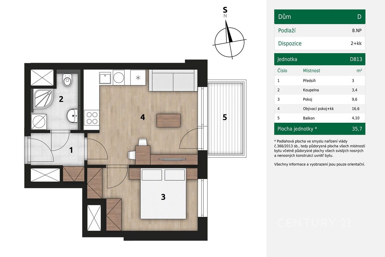 2+kk, Praha - Hostivař, Hlavní město Praha, 34 m² - 2