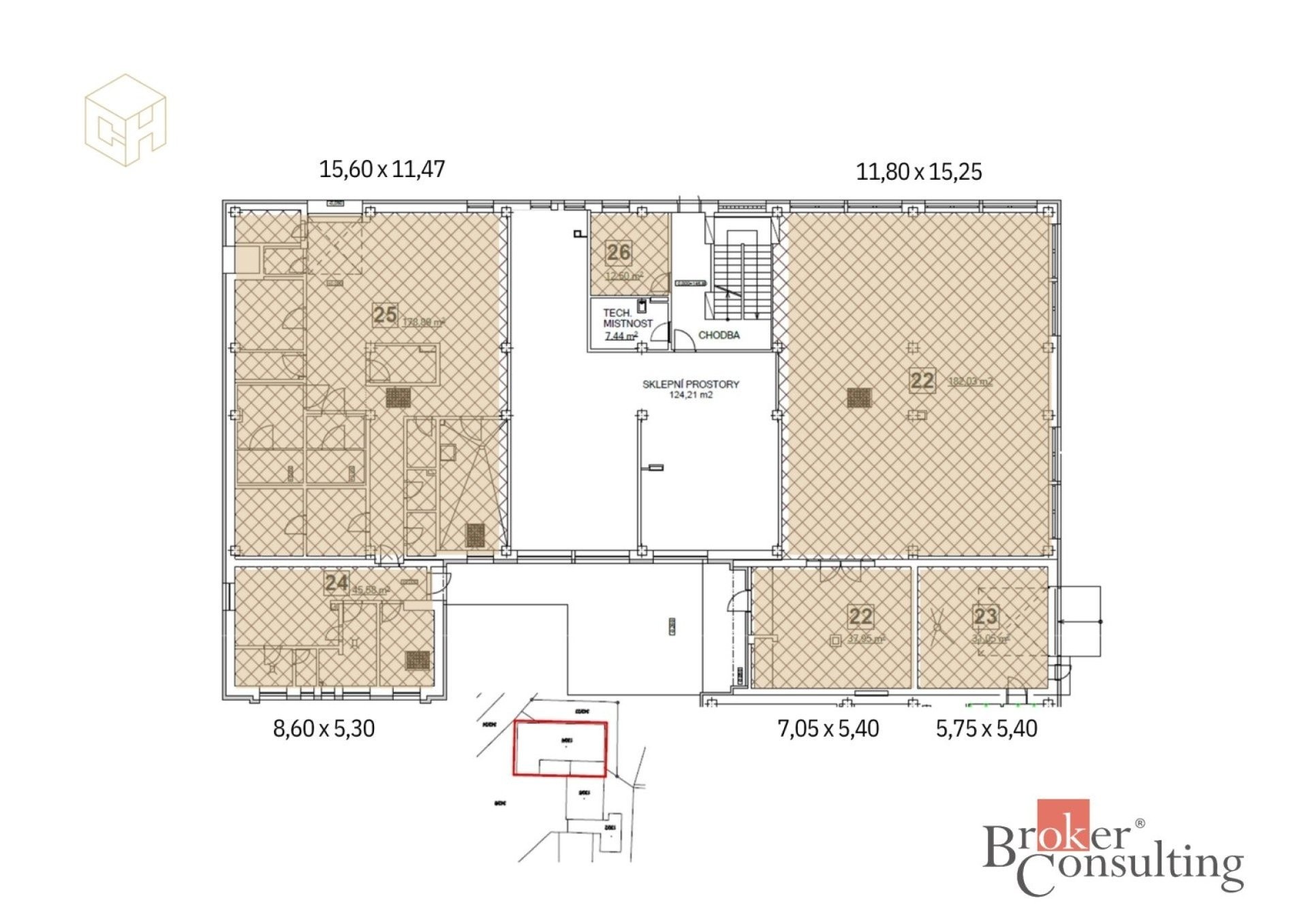 Obchodní prostory · 488 m² · Mlékojedy - 3