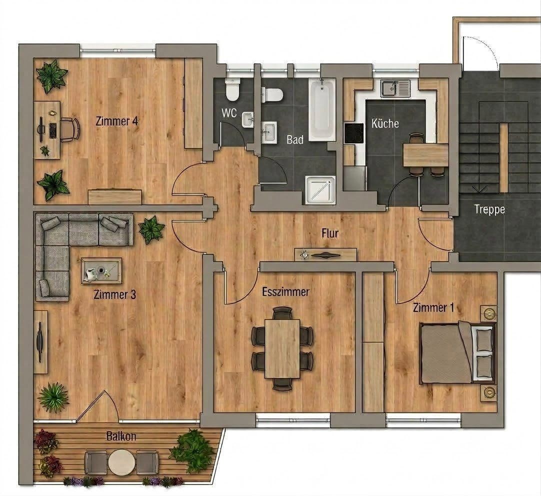 4+1, , Bavorsko, 99 m² - 2