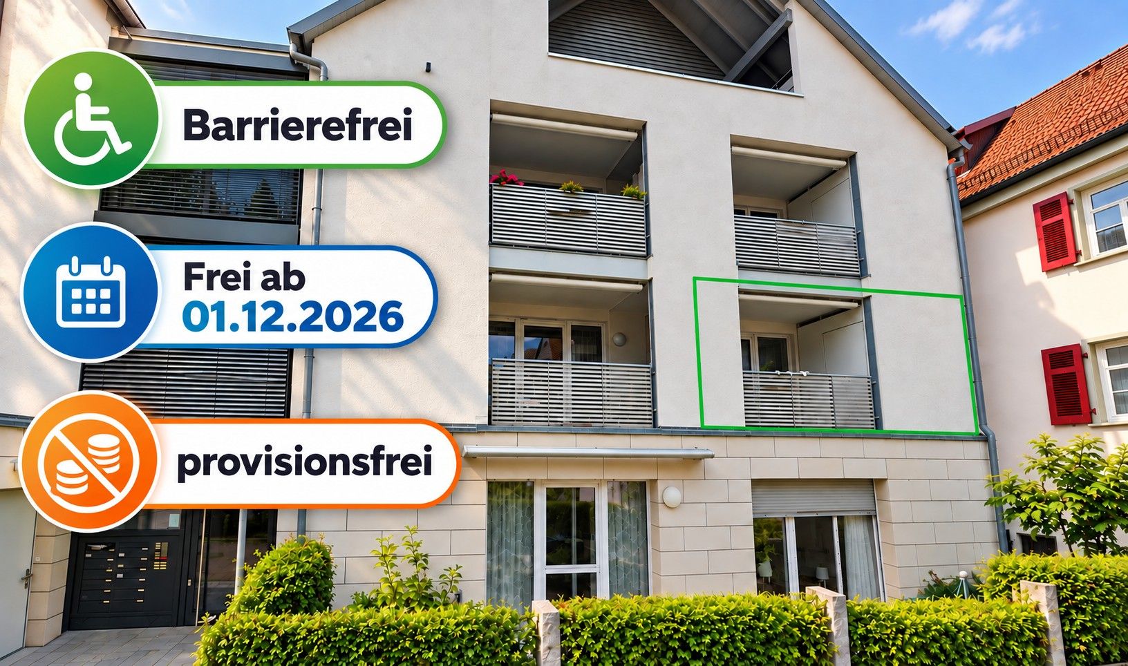 2+1, Obere Str. 2, , Bádensko-Württembersko, 76 m² - 2