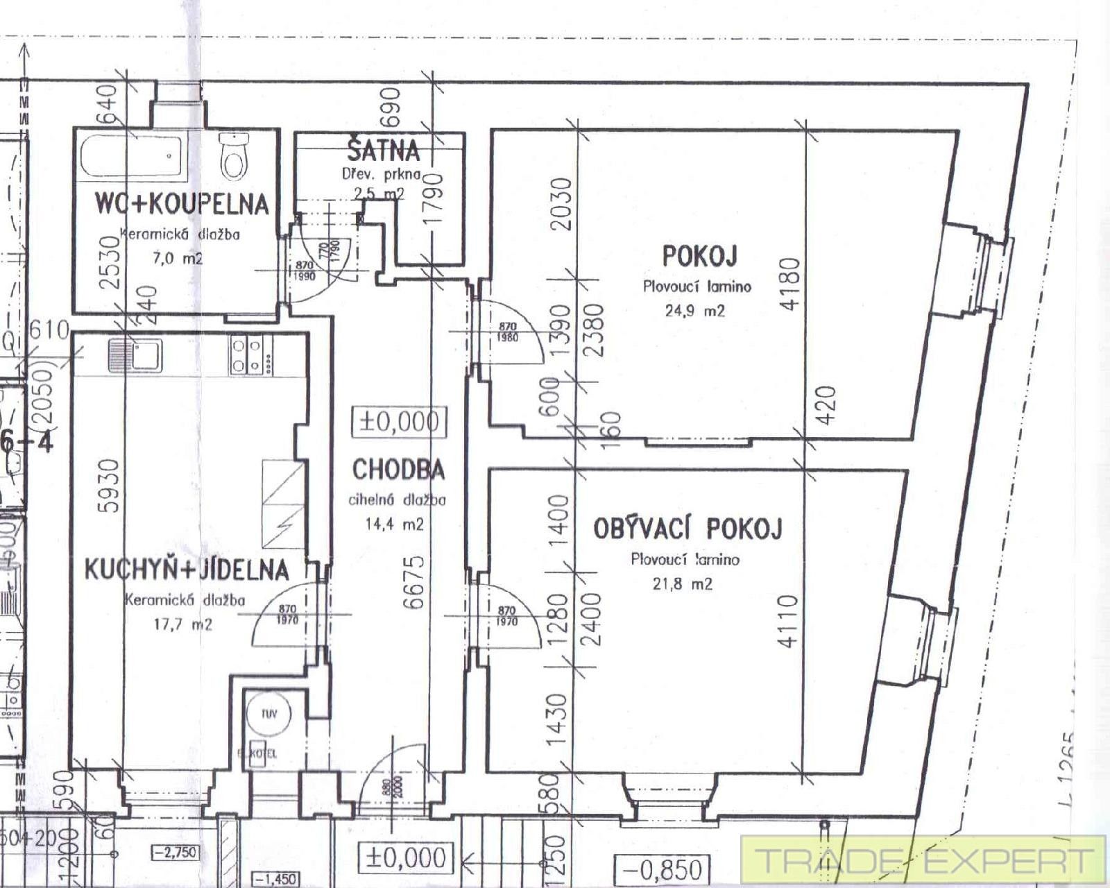 Pronájem byt 2+1 - Osvobození, Stochov Honice, 88 m² - 5