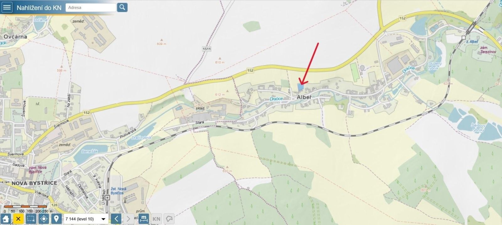 Prodej pozemek pro bydlení - Albeř, Nová Bystřice, 1 m²