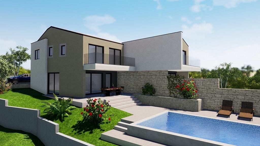 Rodinné domy, Malinska-Dubašnica, Primorsko-goranska županija, Chorvatsko, 148 m² - 2