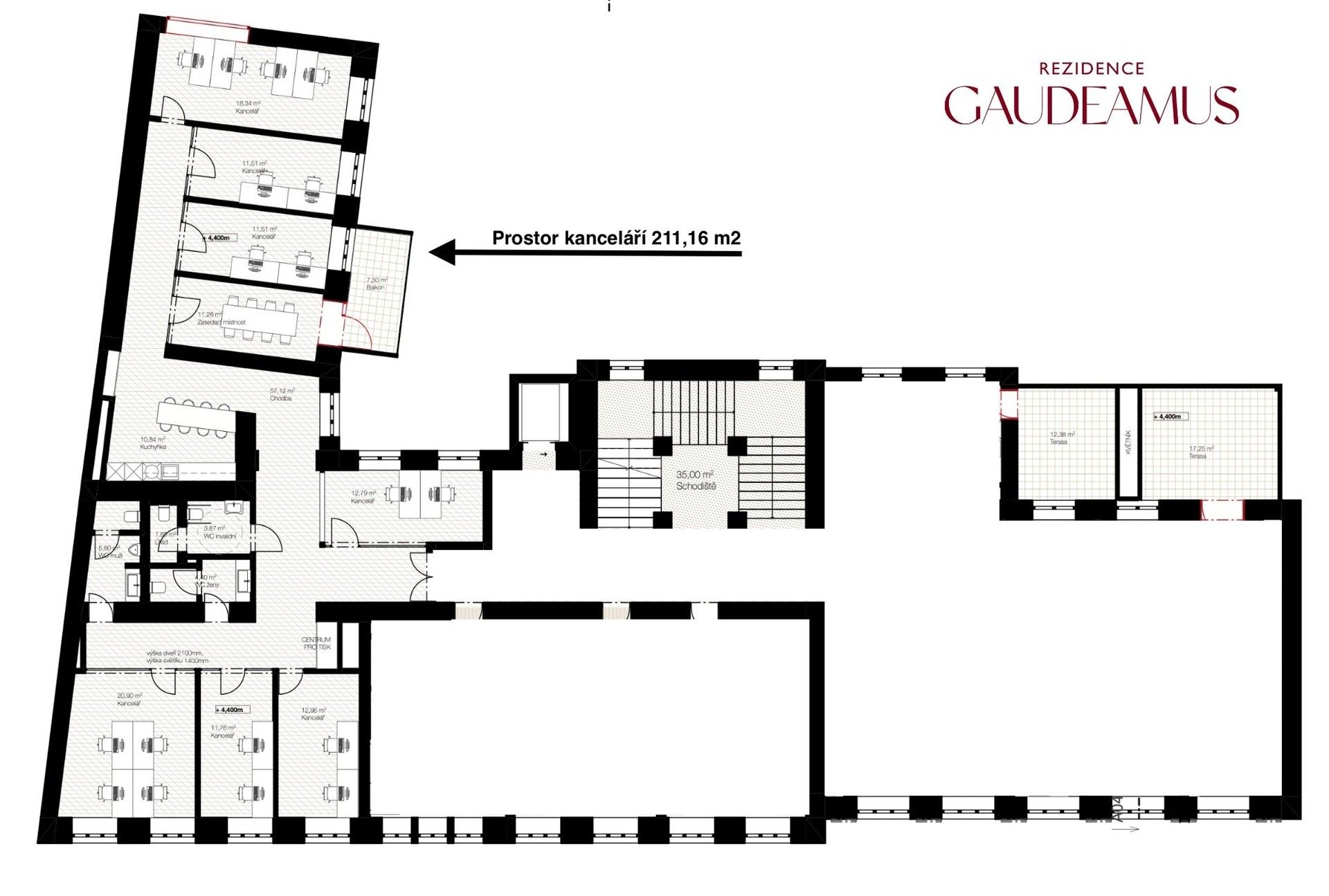 Kanceláře, Tovačovského, Kroměříž, 211 m² - 2