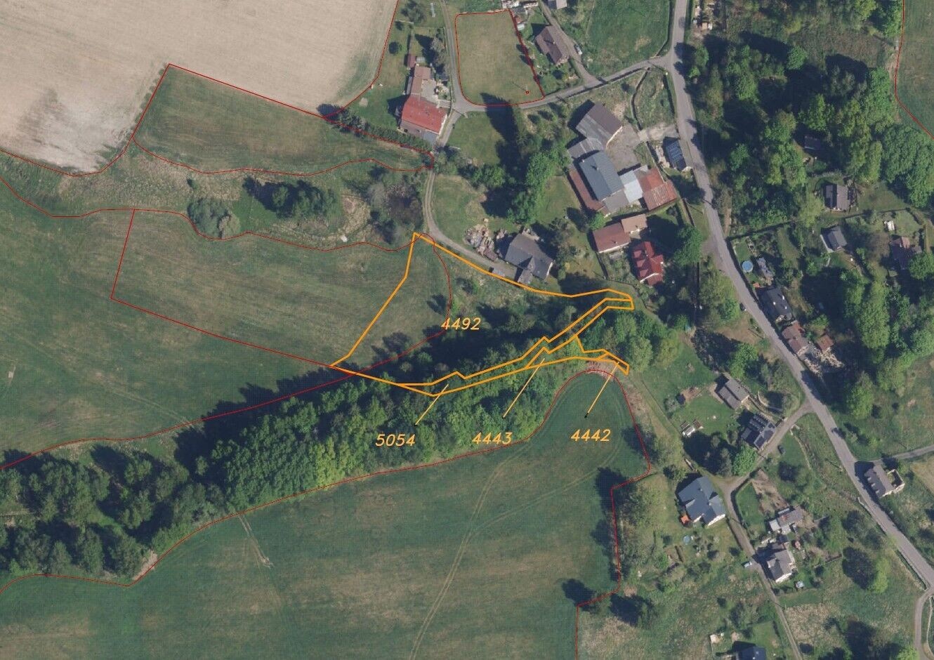 Prodej pozemek - Staré Křečany, 5 296 m² - 5