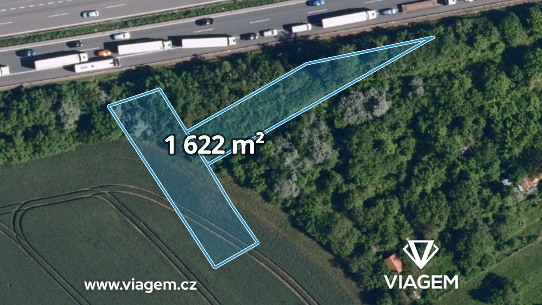 Zemědělský pozemek, 1 622 m²