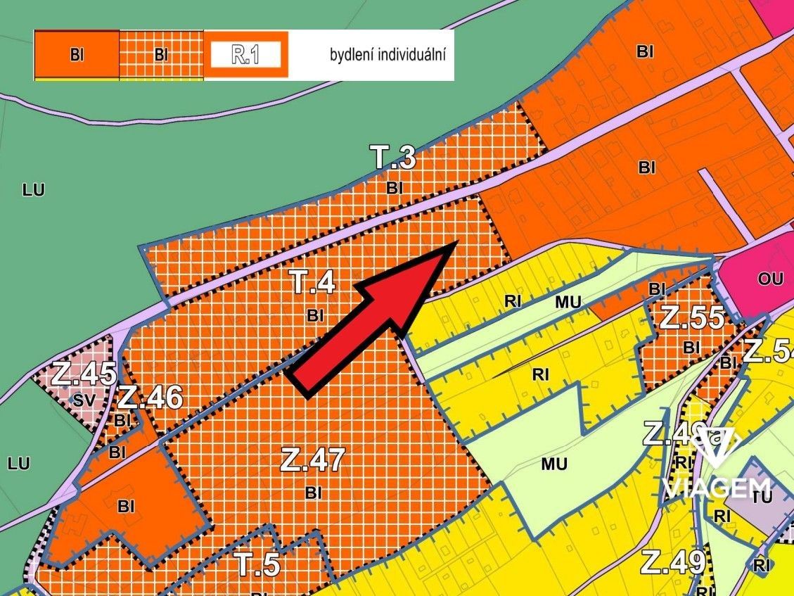 Stavební pozemek, Česká Třebová – pohled 2