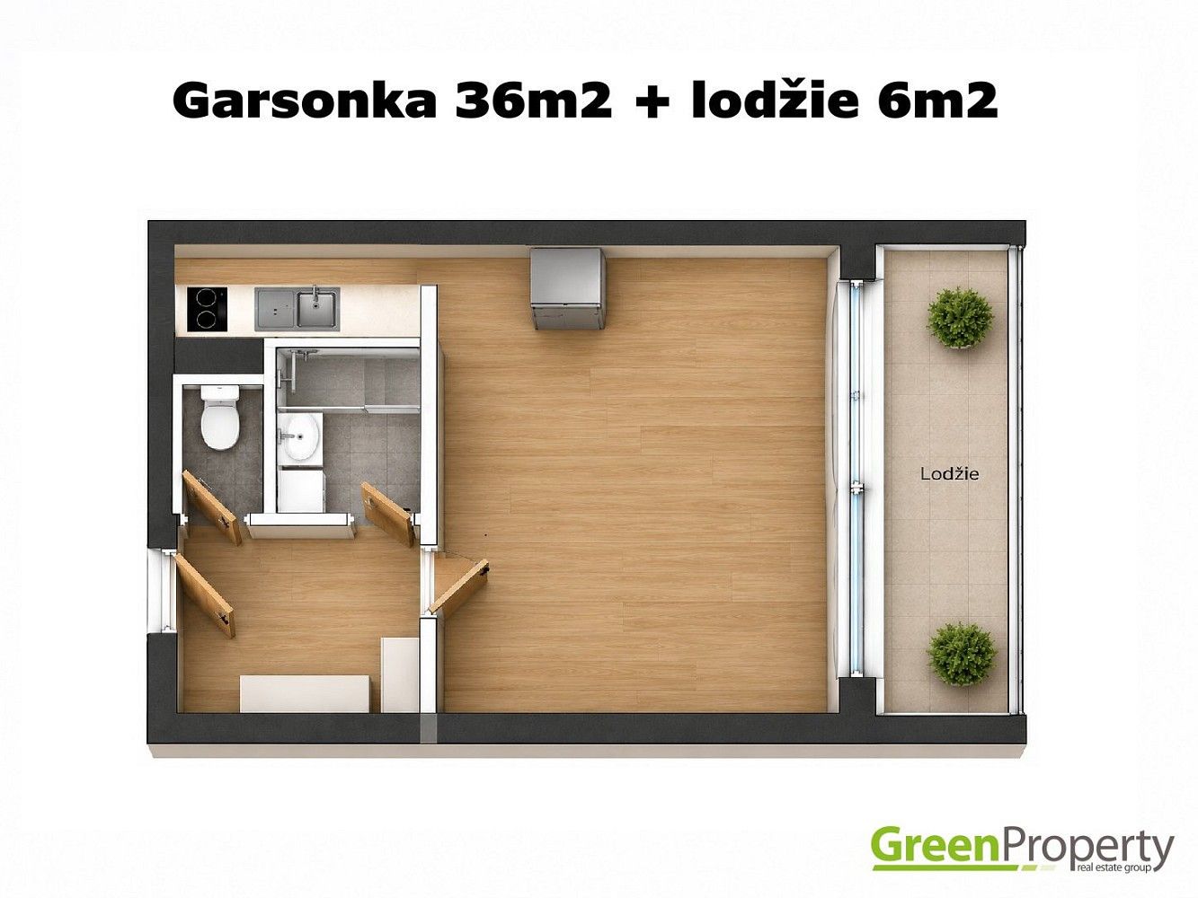 1+kk, Praha 4 - Kunratice, 36 m² - 2