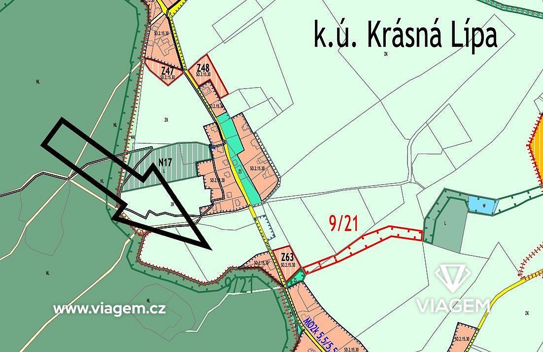Zemědělský pozemek · Krásná Lípa, okres Děčín - 3