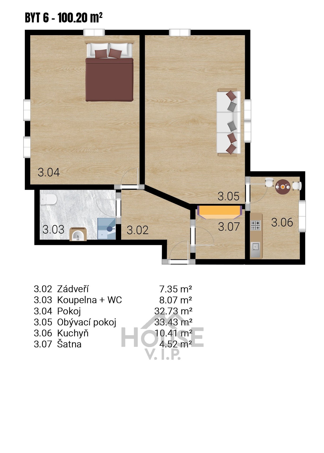 Prodej byt 2+1 - Nučice, 100 m² - 5