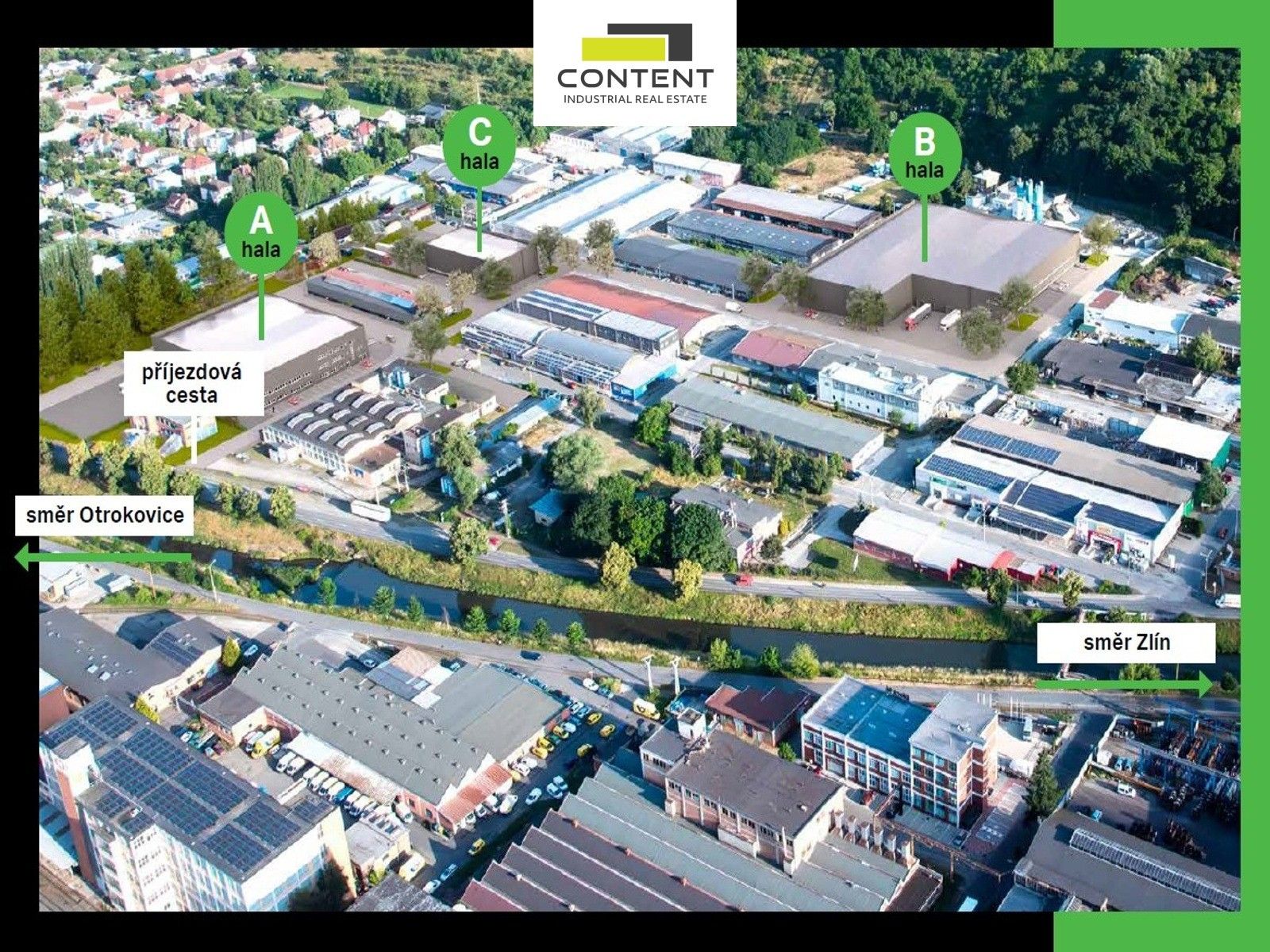 Výrobní prostory, Rybníky V, Zlín, 6 800 m²