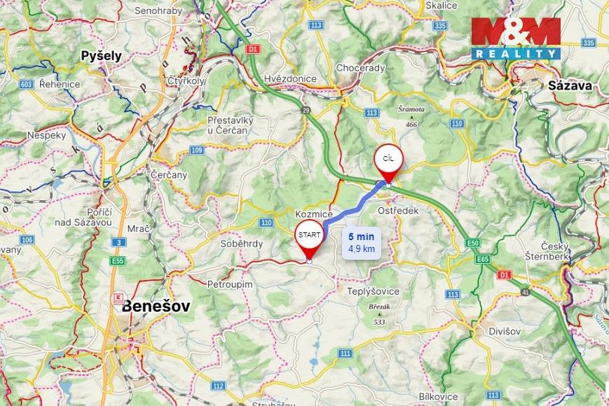 Prodej pozemek pro bydlení - Benešov u Prahy, 256 01