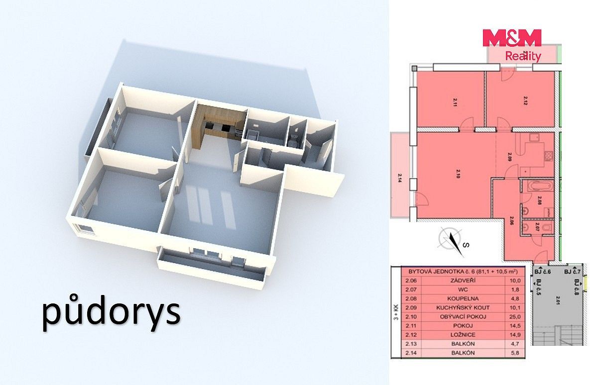 3+kk, Břežany II, okres Kolín, Středočeský kraj, 81 m² - 2