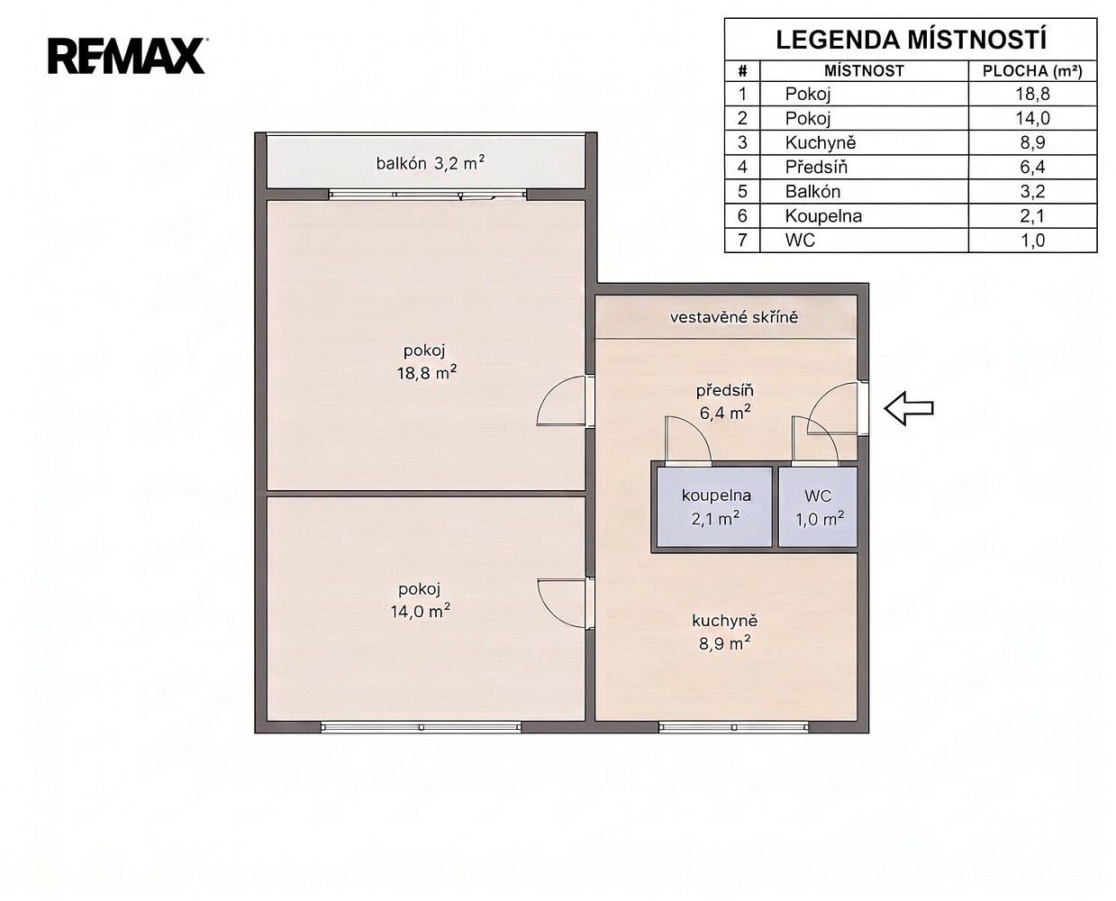 Byt 2+1 · 52 m² · Nad úžlabinou, Praha 10 - Malešice - 4